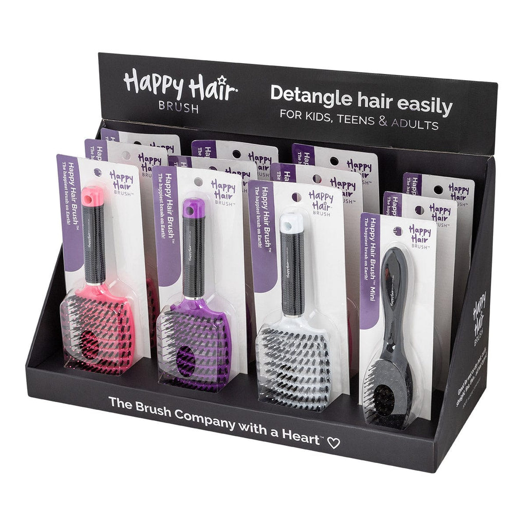 Happy Hair Brush Brush Pack Black Wholesale Starter Pack