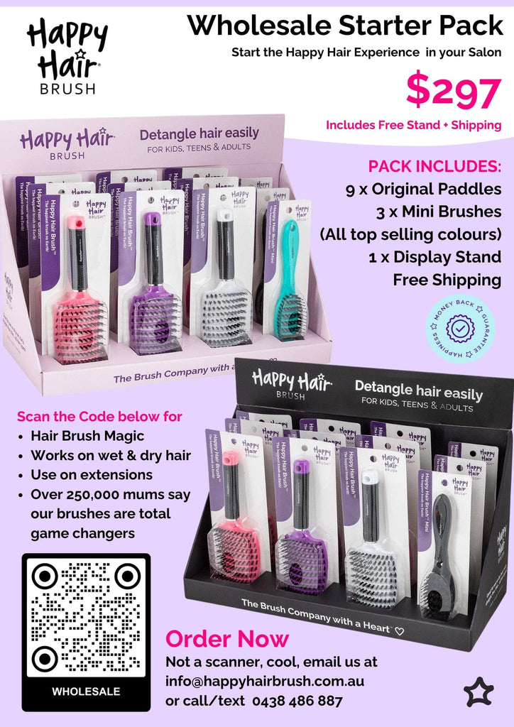 Happy Hair Brush Brush Pack Wholesale Starter Pack