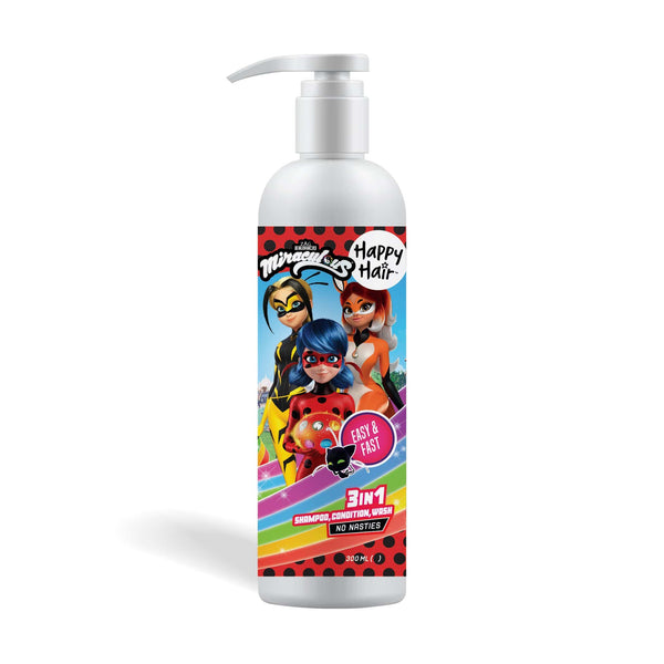 Miraculous 3-in-1 Shampoo - Conditioner & Bodywash by Happy Hair Brush™